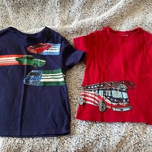 2 Hanna Andersson Vehicle Tee Shirts